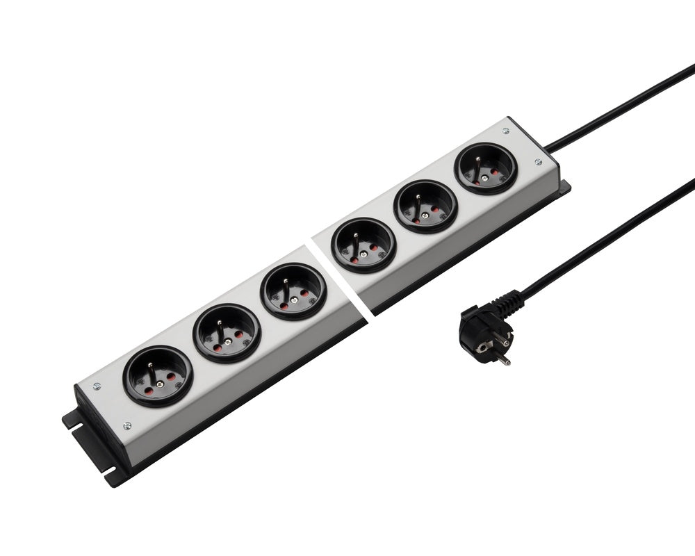 Martin Kaiser 6-Way Power Strip With Shutter And 1.5m Cable - 1017KZL6L-SW15 [10 Pieces]