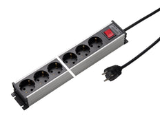 Martin Kaiser Power Strip 6-Weg 45 Graden Aardingsschakelaar 1.5m - 1101KZL6l-sw15 [10 Stuks]