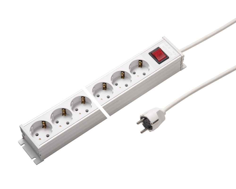 Martin Kaiser 6-Way Power Strip With Switch And 1.5m Cable - 1101ZL6ws15 [10 Pieces]