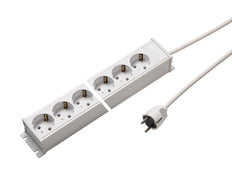 Martin Kaiser 4-Way 45 Degree Power Strip Without Switch 1.5m Cable - 1102ZL4ws15 [10 Pieces]