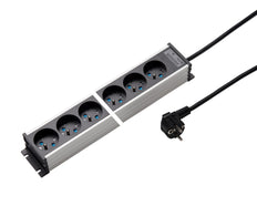 Martin Kaiser Power Strip 10-Weg 45 graden Aardpen Kabel 1.5m - 1117KZL10l-sw15 [10 Stuks]