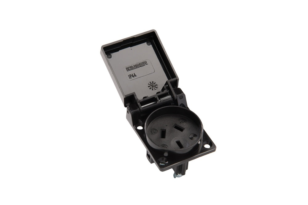 Martin Kaiser Flush-Fitting Socket Type I IP20 IP44 Black - 457/sw [35 Pieces]