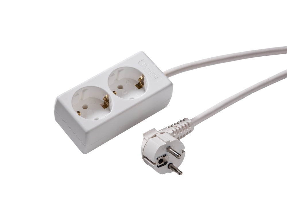 Martin Kaiser 2 Weg Stroomstrip Met 1.5m Kabel - 1020ZL/15W/KWS