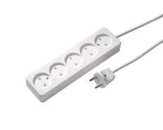 Martin Kaiser 5-Way Socket Non-Earthed 16Amp With 1.5m Cable - 512ZL/15/kws [10 Pieces]