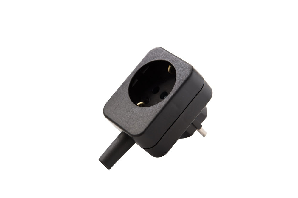 Martin Kaiser Black Adapter Plug With Earthing Contact - 595/20/sw [15 Pieces]