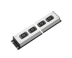 Martin Kaiser contactdoosstrip 4-weg IEC-stopcontact C13 70 graden 10Amp - 1022/4l-sw [10 Stuks]