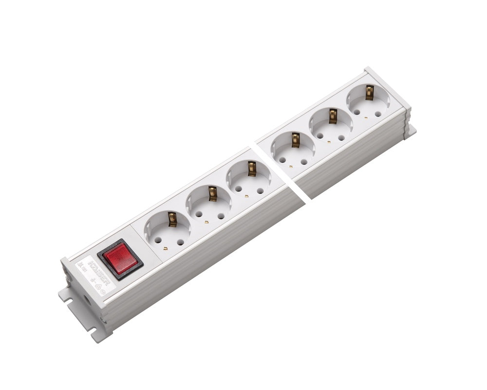 Martin Kaiser 10-Way Power Strip with Switch and Shutter - 1101K/10ws [10 Pieces]