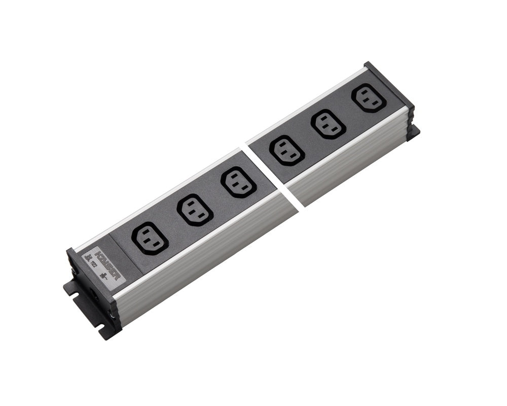 Martin Kaiser Power Outlet Strip 12-Way IEC C13 70 degrees /10Amp - 1122/12l-sw [10 Pieces]