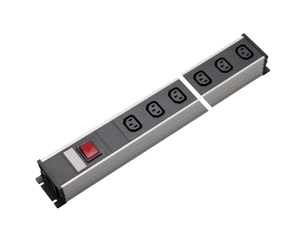 Martin Kaiser 4-Weg IEC Stopcontact C13 met Schakelaar - 1125/4l-sw [10 Stuks]