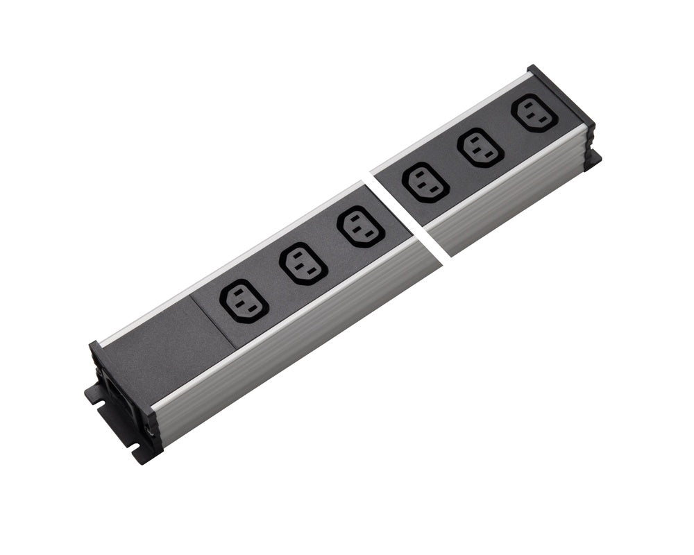 Martin Kaiser contactdoosstrip 4-weg IEC-stopcontact C13 70 Graden 10 Amp - 1126/4l-sw [10 Stuks]