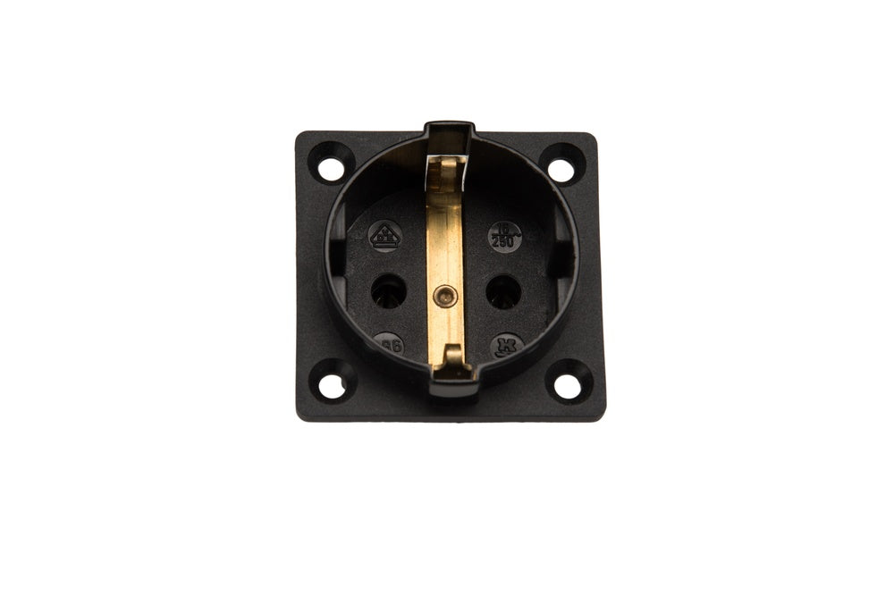 Martin Kaiser 1-Way Flush-Fitting Socket with Shutter IP20 Black - 386K/1/sw [45 Pieces]