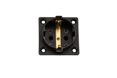 Martin Kaiser 1-Way Flush-Fitting Socket with Shutter IP20 Black - 386K/1/sw [45 Pieces]