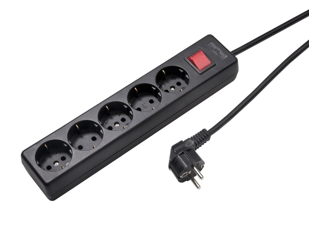 Martin Kaiser 5-Way Power Strip With Switch 90° Outlets - 1050ZL/15W/SW