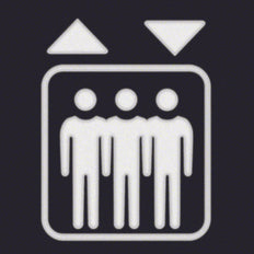 Hager Berker Folie Vierkant Met Lift Symbool Voor LED Knipperlicht - 19058005 [2 stuks]