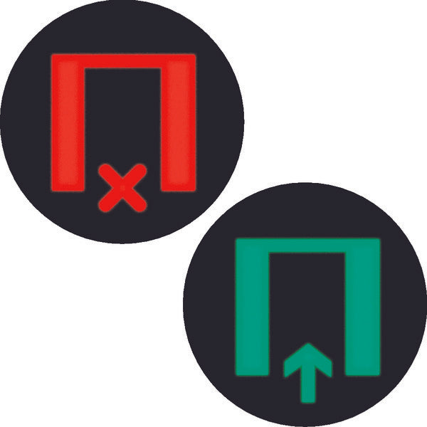 Bicolor Folie Ronde Wacht/Vrije signalering - 19058014