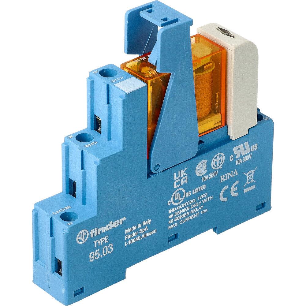 Finder Interface Relaismodule 24V AC 10A Enkel CO Contact - 48.31.8.024.0060