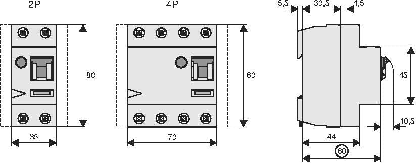 Eaton PFIM 4P 100A Type A RCCB Aardlekautomaat - 102871