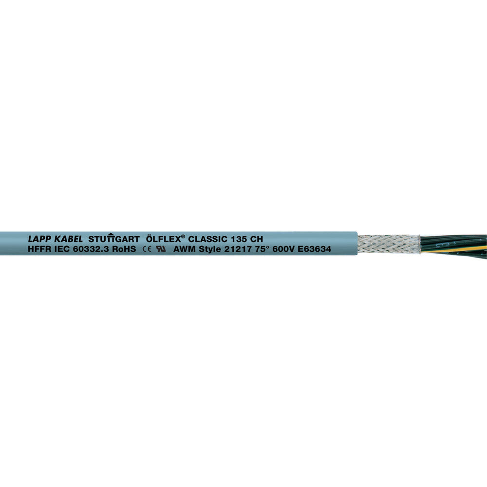 Lapp ÖLFLEX Classic 135 CH 2x1.5 EMC Control Cable - 1123306 [10 Meters]