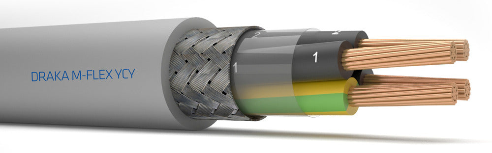 M-Flex YCY Afgeschermde Besturingskabel 4x1.5mm2 300/500V - 126662 [10 Meters]