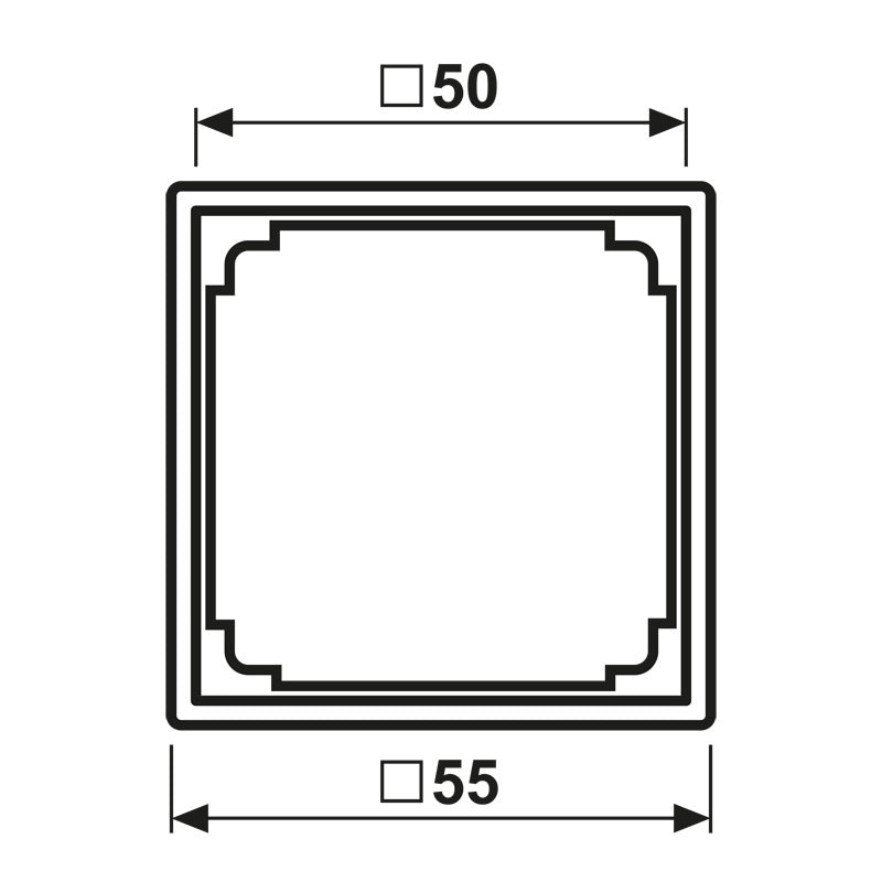 JUNG AS500 RJ45 Adapter Frame Alpine Wit - A590ZAWW [2 Stuks]