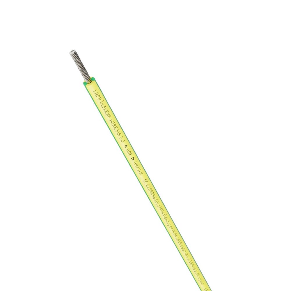 Multi Standaard SC 2.1 Enkele Kern Draad 1mm² Groen Geel - 4160300 [100 Meters]