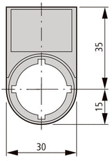 Eaton RMQ-Titan Label Holder With 0-I Symbol - 218147 [5 Pieces]