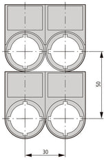 Eaton M22S-ST-D12 Hand 0 Auto Label Carrier - 216493 [5 Pieces]