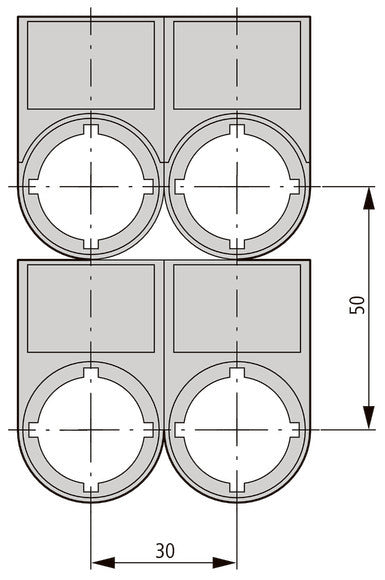 Eaton RMQ-Titan Label Mount For Control Buttons - 216392 [10 Pieces]