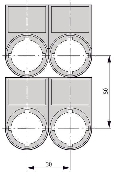 Eaton M22S ST GB10 Labeldrager Met Uit Aan Legende - 216499 [5 Stuks]