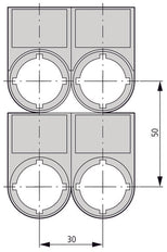 Eaton M22S ST GB10 Labeldrager Met Uit Aan Legende - 216499 [5 Stuks]