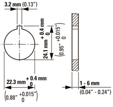 RMQ Titan Double Pushbutton Legend Holder 30x75mm - 216394 [10 Pieces]