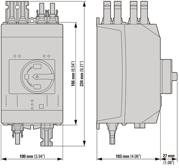 Eaton 30A DC Schakelaar Ontkoppelaar Met Dubbele MC4 - 120922
