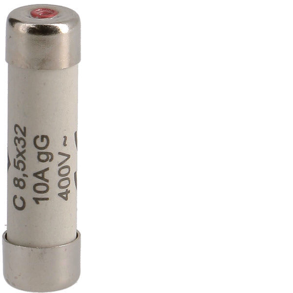 Hager Cilindrische Zekering 10A 400V 8.5x32mm Klasse Gg - L8532C10 [10 Stuks]
