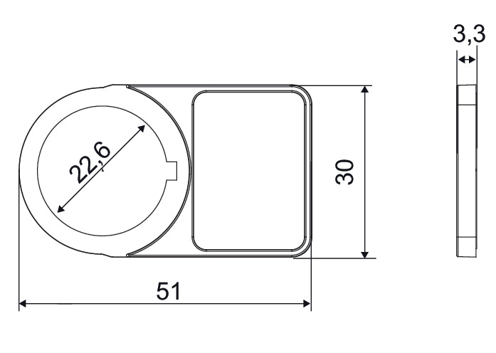 Wago Universeel Drukknopframe 27x19mm Zwart - 210-853 [20 Stuks]
