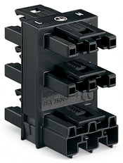 Wago 5-Weg Verdeelconnector 3-Pool Zwart - 770-608