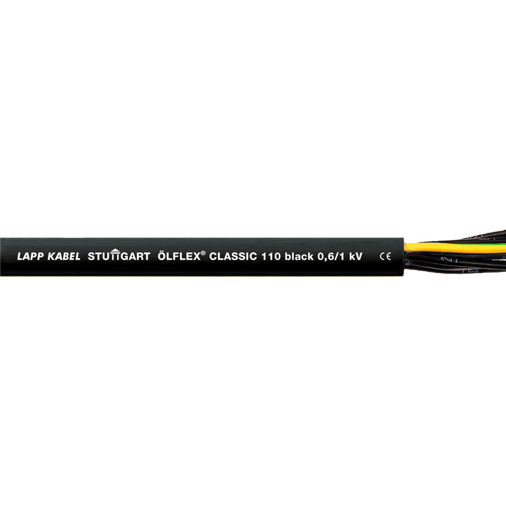Lapp Olflex Classic 110 Zwart 7G0.75 Besturingskabel - 1120241 [20 Meters]