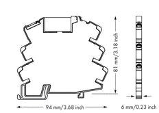 WAGO 857-304 Relaismodule 24VDC 6A Enkele Omschakeling - 857-304