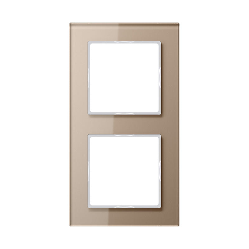 Jung A-Creation Dubbele Glazen Afdekking Frame Champagne - AC582GLCH