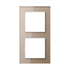Jung A-Creation Dubbele Glazen Afdekking Frame Champagne - AC582GLCH