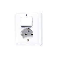 JUNG CD500 Gecombineerde Schakelaar Stopcontact Met Aardcontact - 5576EUWW