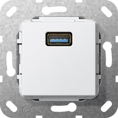 Gira Usb 3.0 Type A Geslacht Veranderaar Invoegen Wit - 568203