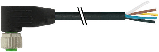 M12 Sensor Kabel 4-Pin Vrouwelijk 90° PUR 10M - 7000-12341-6341000