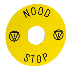 Schneider Electric 90Mm Noodstop Legendeplaat - ZBY8530 [2 Stuks]