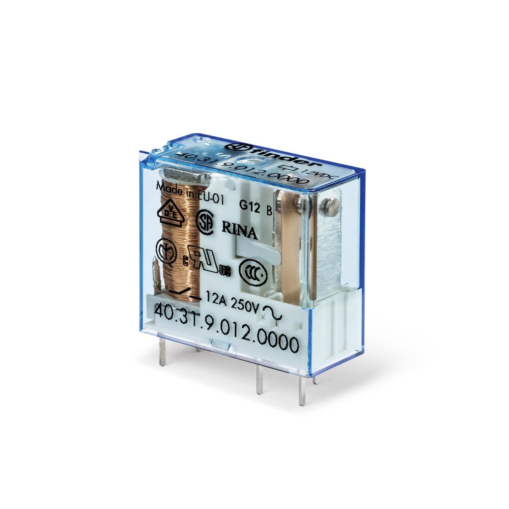 Finder 40.31 PCB Relais 12VDC 10A SPDT - 40.31.9.012.0000 [2 Stuks]