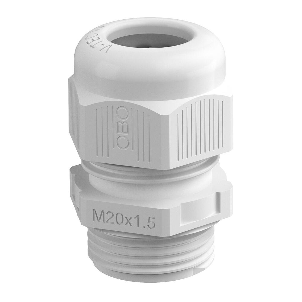 UV Bestendige M25 Kabeldoorvoer IP68 Polyamide Lichtgrijs - 2022903 [5 Stuks]
