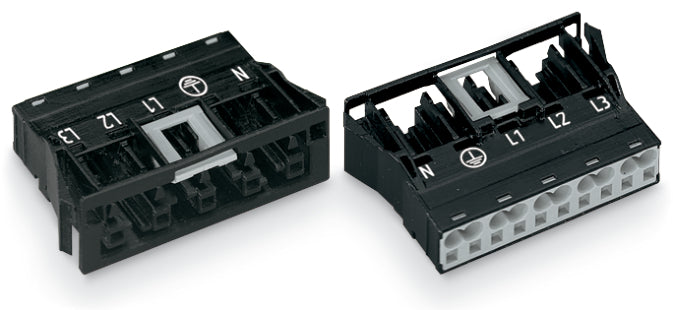 Wago Winsta Midi 770 5-Pool Snap-In Socket Zwart - 770-705 [2 Stuks]