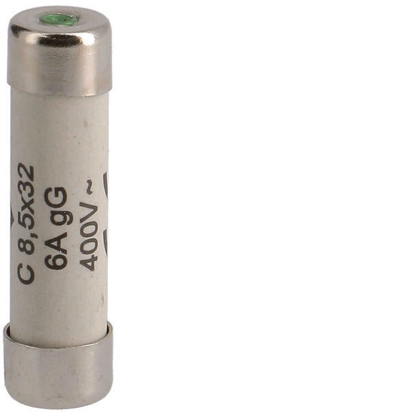 Hager Weber C-Type Cilindrische Zekering 6A 400V 8.5x32mm - L8532C06 [10 Stuks]