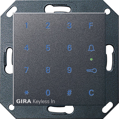Gira Keyless In Systeem 55 Antraciet Toegangstoetsenbord - 260528