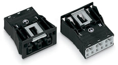 Wago 770-703 Snap In Socket 3 Polig Zwart - 770-703 [2 Stuks]