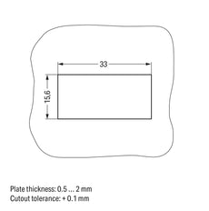 Wago 3-Pool Snap-In Socket Bruin 4mm² - 770-2363 [2 Stuks]